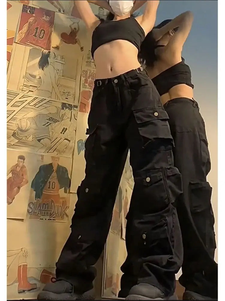 Women’s Y2K Wide-Leg Cargo Pants