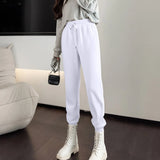 Women's High-Waist Drawstring Straight-Leg Pants