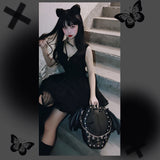 Gothic Punk Coffin Shape Ita Bag Women Clear Backpacks Dark Lolita Handbag and Shoulder Bag Girls Cosplay Designer 2 Insert