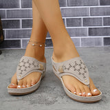Summer Women Wedge Sandals Open Toe Outdoor New Flip Flops Fashion Casual Designer Shoes Slip on Platform Sandals Slides Women