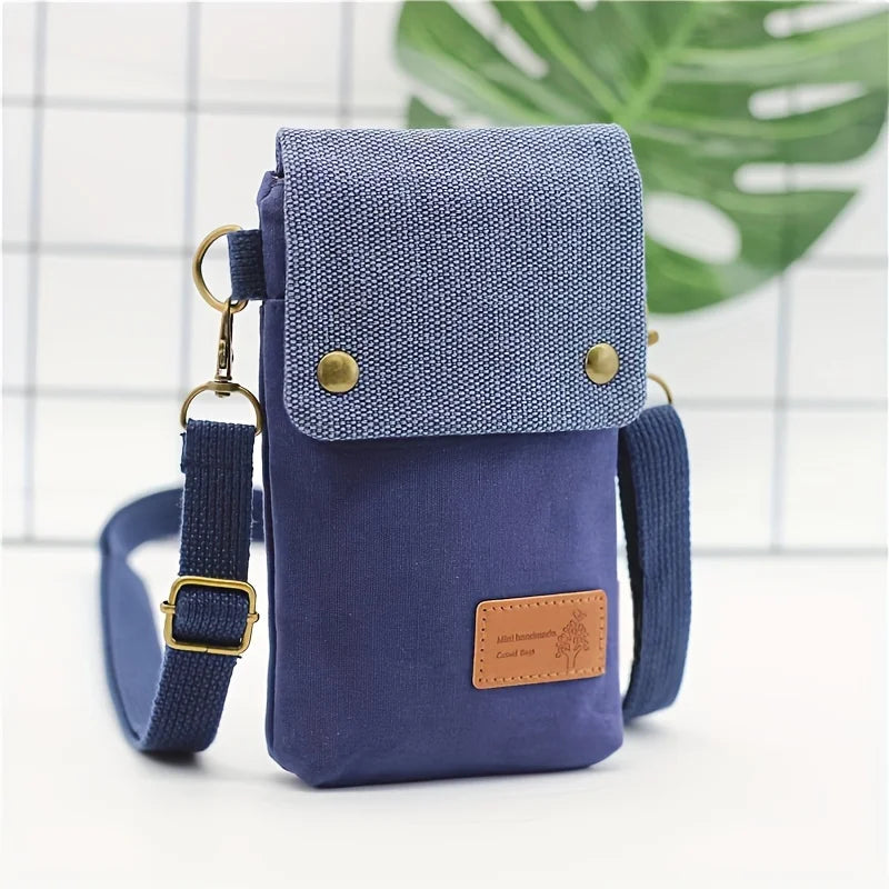 Mini Canvas Crossbody Phone Bag