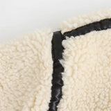 Faux-Fur Trimmed Moto Jacket