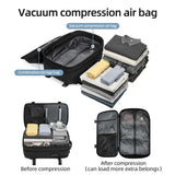 Vacuum Compression Travel Backpack – 17" Laptop & Adventure Ready