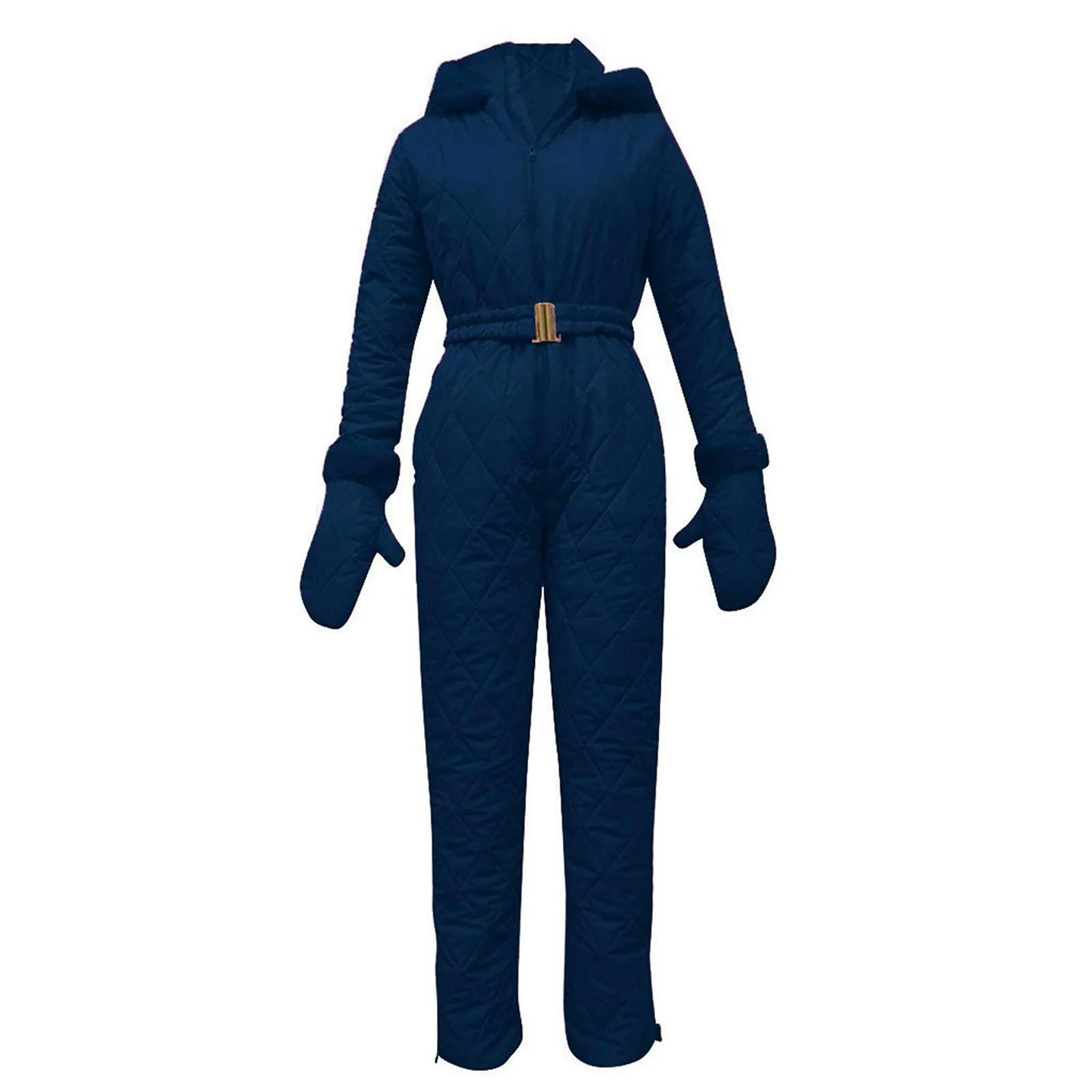 Waterproof One-Piece Ski Suit – Insulated Winter Hooded Jumpsuit