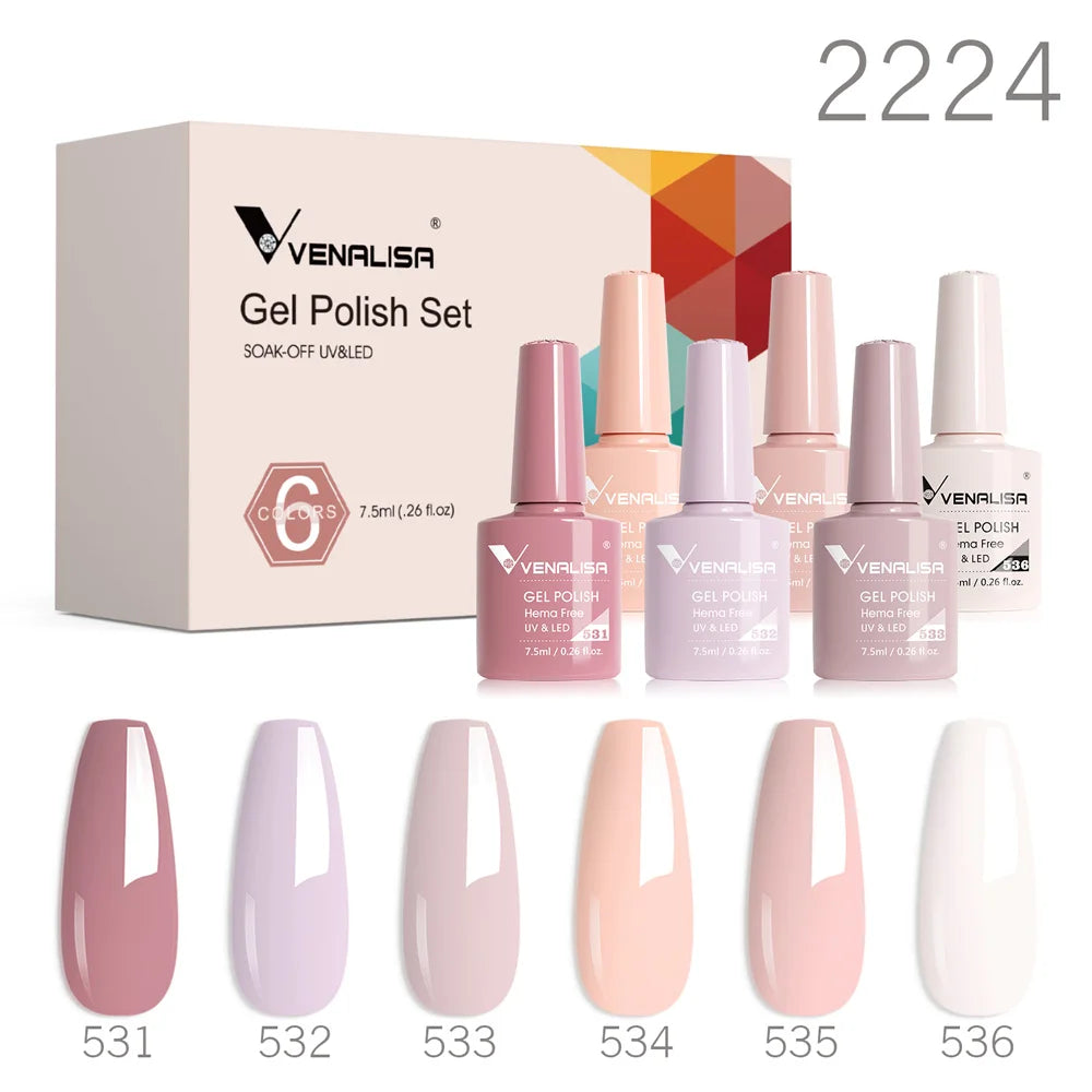 Venalisa TPO/HEMA-Free 6pc Gel Polish Kit 7.5ml