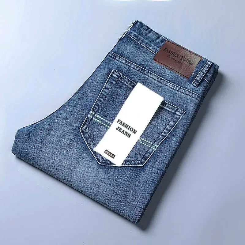 Men’s Classic Straight-Leg Stretch Jeans