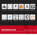 HEROBIKER Waterproof Motorcycle Jacket Man Racing Jacket Wearable Motorcycle Pants Moto Clothing With EVA Protection