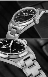 ADDIESDIVE 36mm Men Watch Luxury 200m Waterproof Super Luminous Bubble Glass Stainless Steel Wrist Watch Quartz Watches For Men