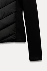 Elegant Patchwork Hooded Sport Coat