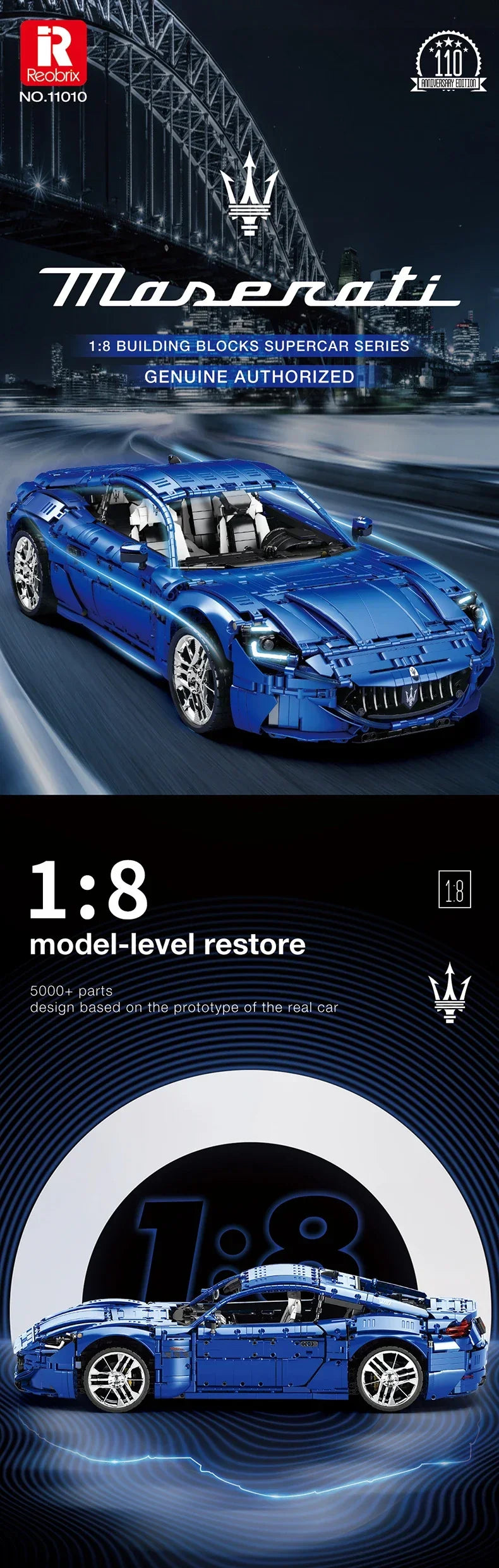 5480pcs MOC Technical 1:8 Sports Car GranTurismo Building Blocks Model Vehicle Bricks Assembling Toys for Boys Birthday Gift Set