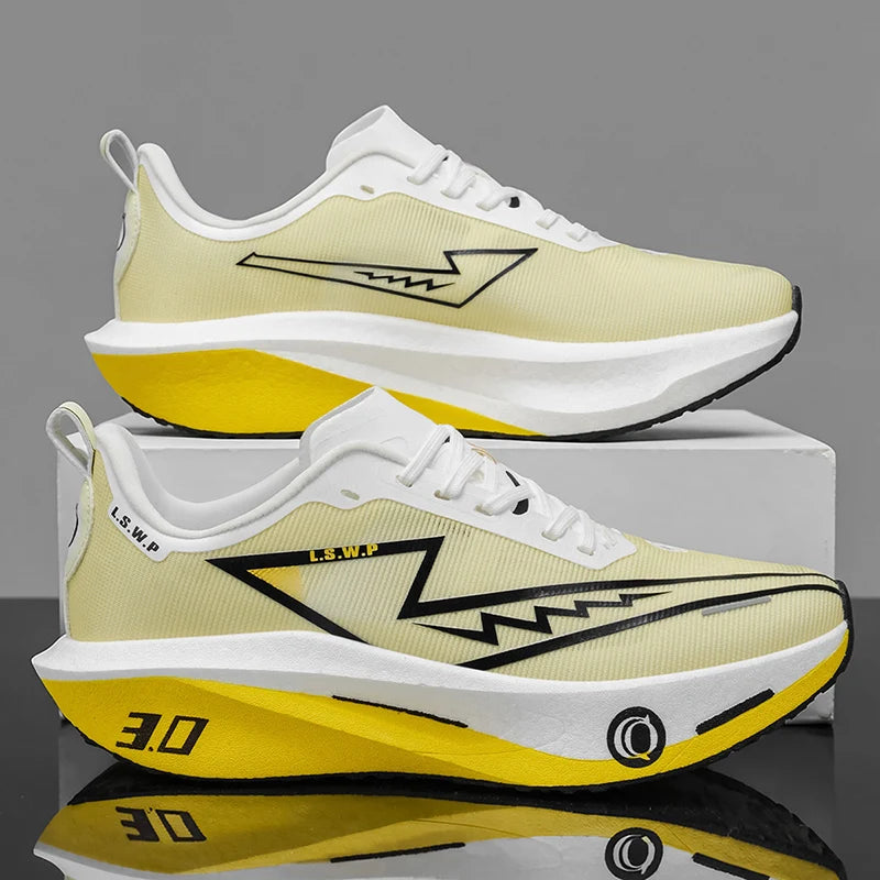 Men Marathon Running Shoes Carbon Plate Training Race Sports Outdoor Breathable Lightweight Women Comfortable Athletic Sneakers