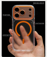 Magnetic Clear iPhone Case with Camera Button