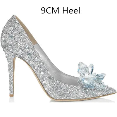 Women's Rhinestone Pointed-Toe Wedding Pumps