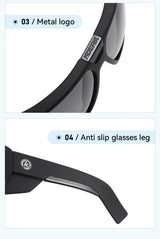 KDEAM Muscle Car Styling And Serious Performance Polarized Men's Sunglasses Sport Cycling Glasses Features Sturdy 5-Barrel Hinge