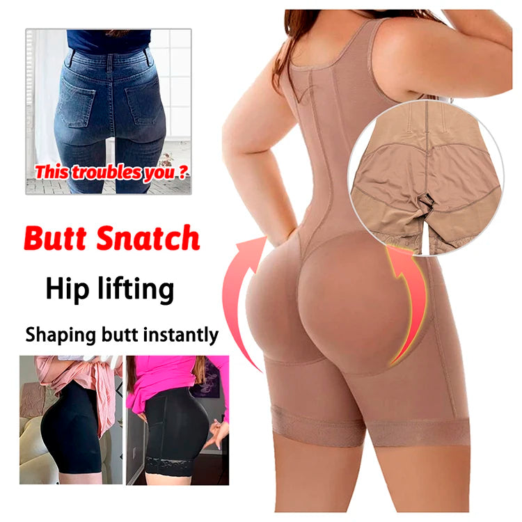 Stage 2 Post-Surgical BBL Faja – USA-Made Tummy Control Body Sculpting Shaper