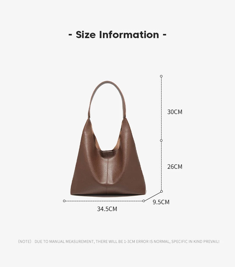 FOXER Minimalism Split Leather Women Shoulder Underarm Bag 2026 New Solid Casual Hobo Bag Female Daliy Tote Bag Purse