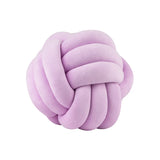 Handmade Knot Ball Throw Pillow – Soft Velvet Cushion