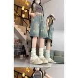 Floral Wide-Leg Women's Jeans – Retro Star Print