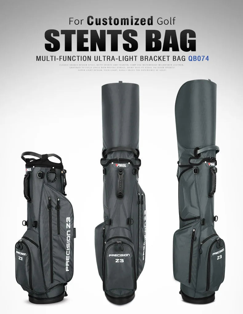 PGM Golf Bags Men Women Lightweight Multifunctional Stand Bag Can Hold a Full Set of Clubs QB074