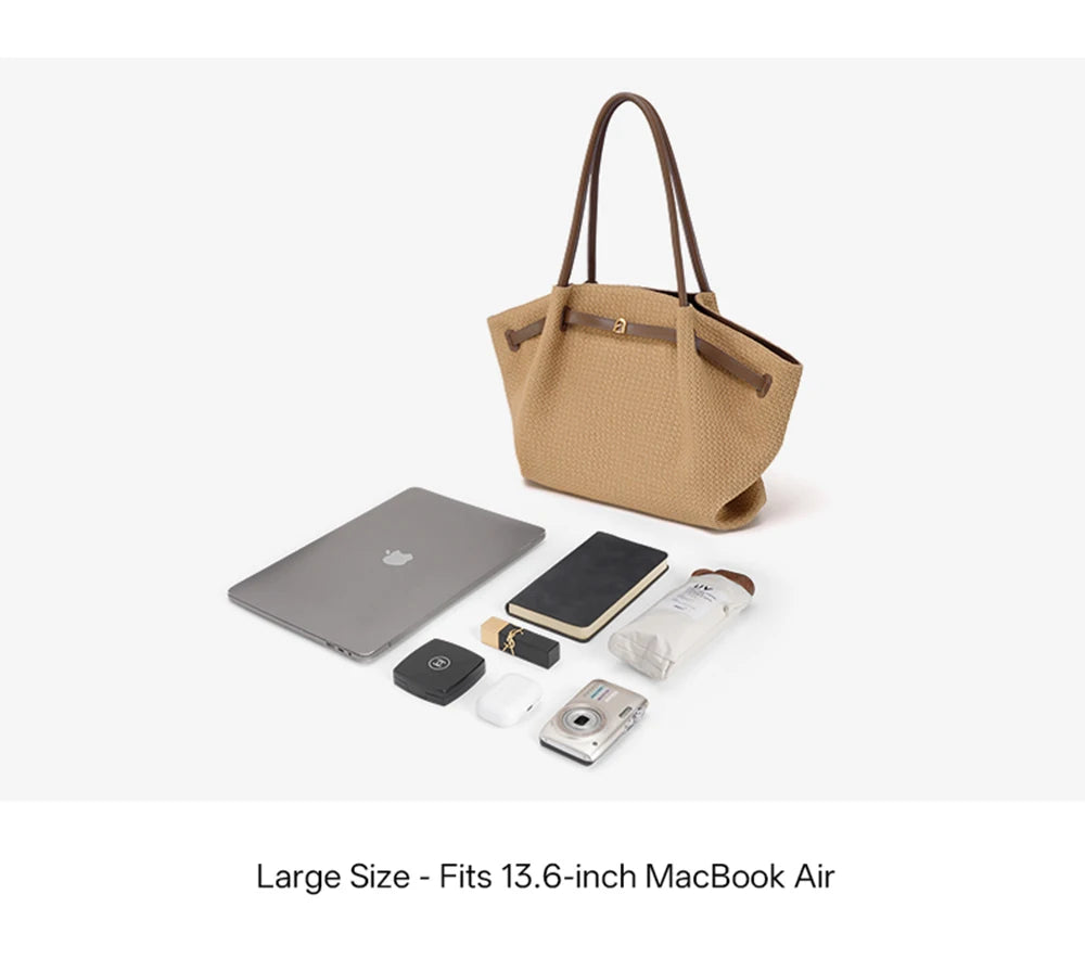 LA FESTIN Original Brand Women's bags Shoulder Bag Woven Bag 2026 New Tote Bag Large Handbag Travel Bag Big Beach Bag