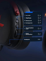 Original MCHOSE V9 PRO Music Esports Gaming Headphones 3-mode Wireless Noise Reduction Mic Customized Head-mounted