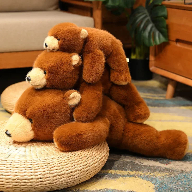 Soft Animal Plush Pillow – Bear & Panda Cuddle Doll