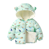 Kids’ Plush Cartoon Hooded Jacket