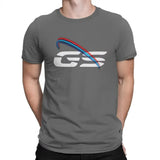 Grunge Motorcycle Graphic Cotton T-Shirt — Men's 2D Print Streetwear Tee