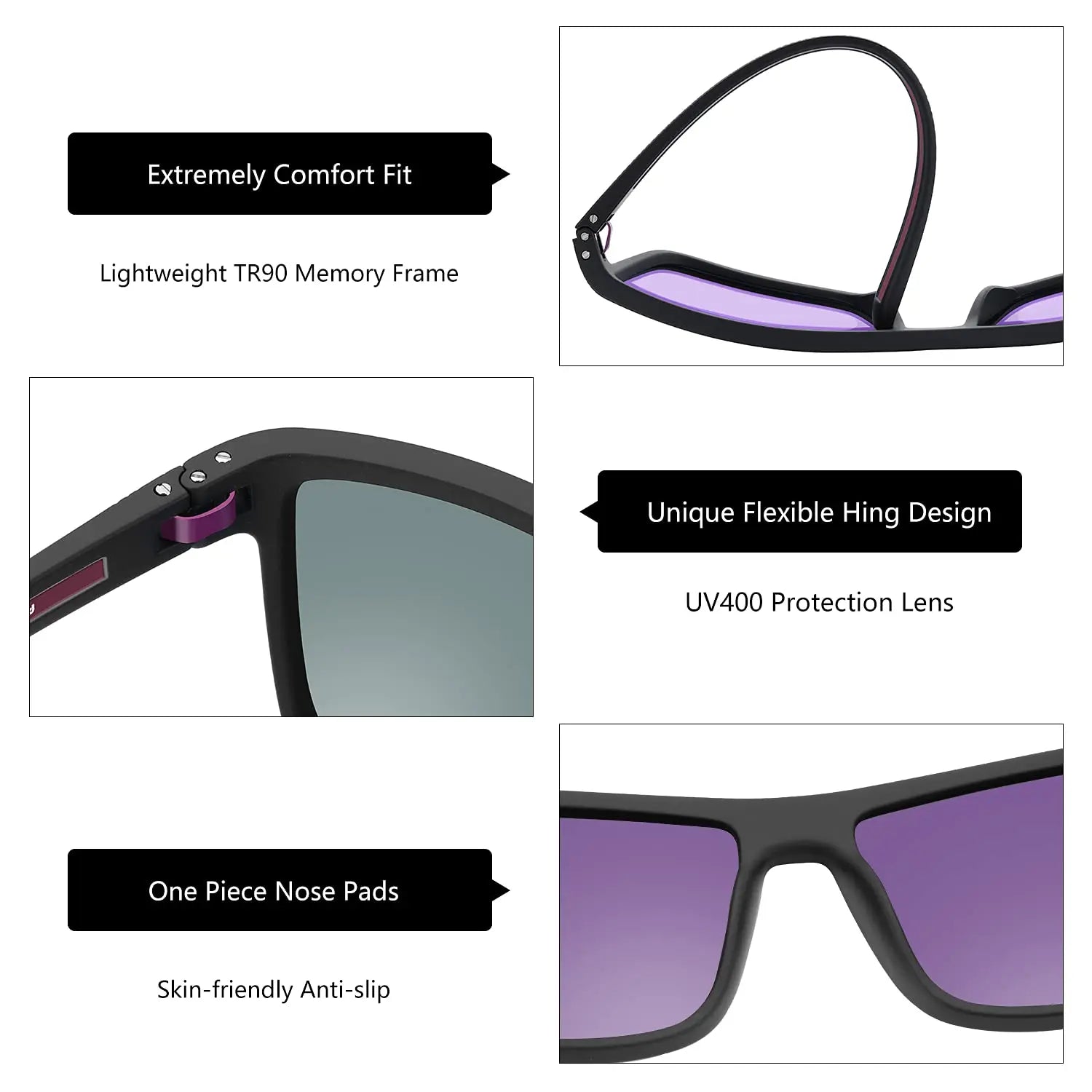 Zenottic Men's Polarized Sunglasses – UV400 TR90 Frame