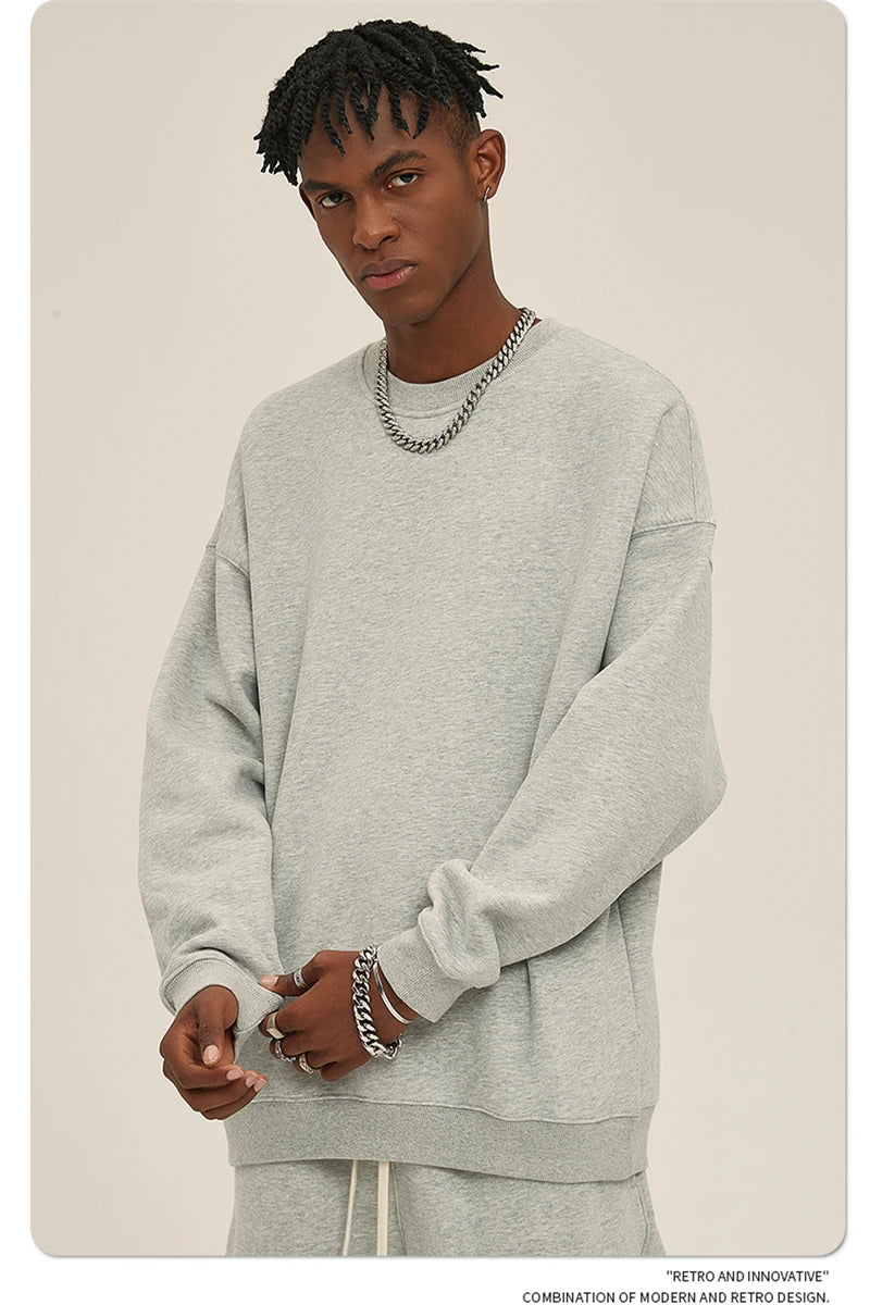 Men's 350gsm Fleece Crewneck Sweatshirt