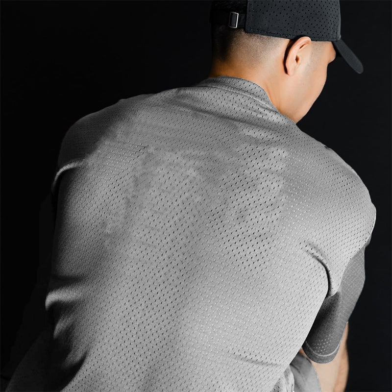 Men’s Quick-Dry Oversized Mesh Sport Tee