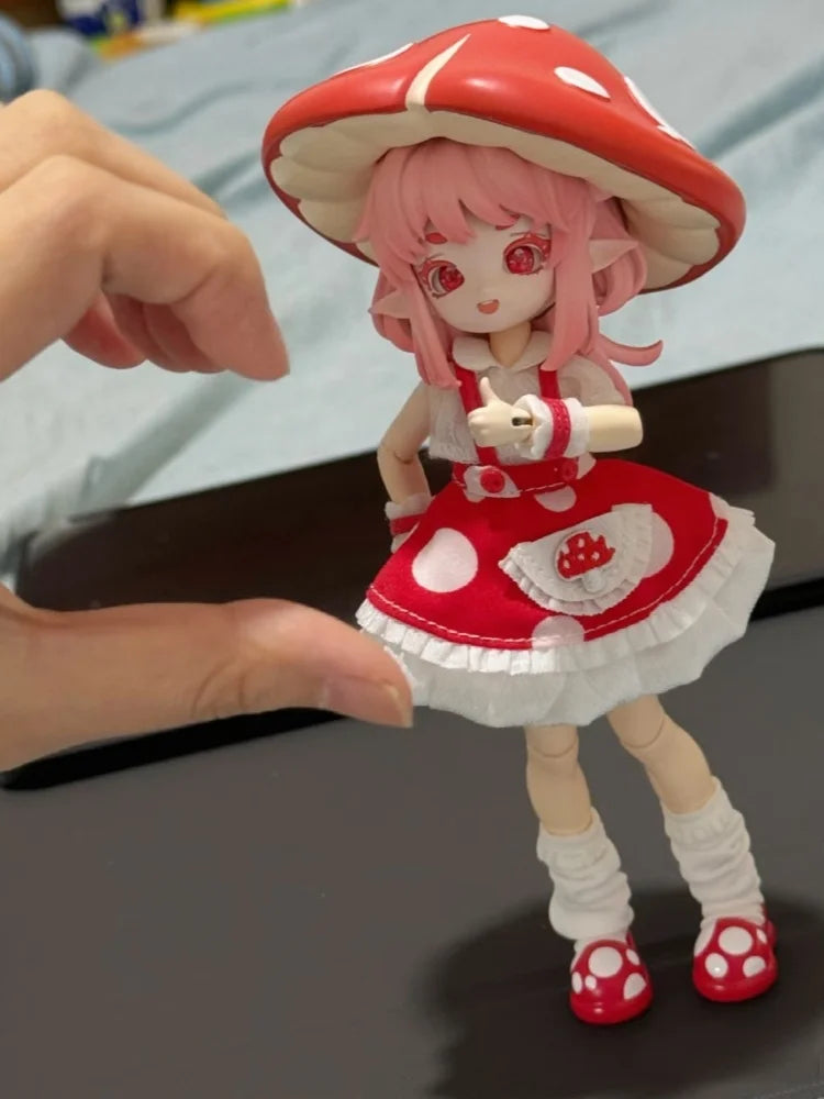 New Mushroom Bjd Blind Box 12-Figure Bjd Collectible Action Figures Trendy Cute Accessories Desktop Decorations Gift For Girl