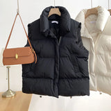 Quilted Cropped Puffer Vest