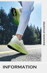 Irunsvan Qfeng1.0 Dual-color Dual-density Carbon Plated Running Shoes Shock-absorbing Lightweight Men's Water-repellent Sports