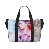 Custom The Eras Tour 1989 Taylor's Swift's American Pop Singer Tote Bag Women Large Capacity Beach Gym Travel Bags