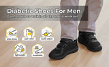 FitVille Diabetic Shoes for Men Extra Wide Width Elder Mens Diabetic Shoes for Neuropathy Swollen Feet Shoes Pain Relief