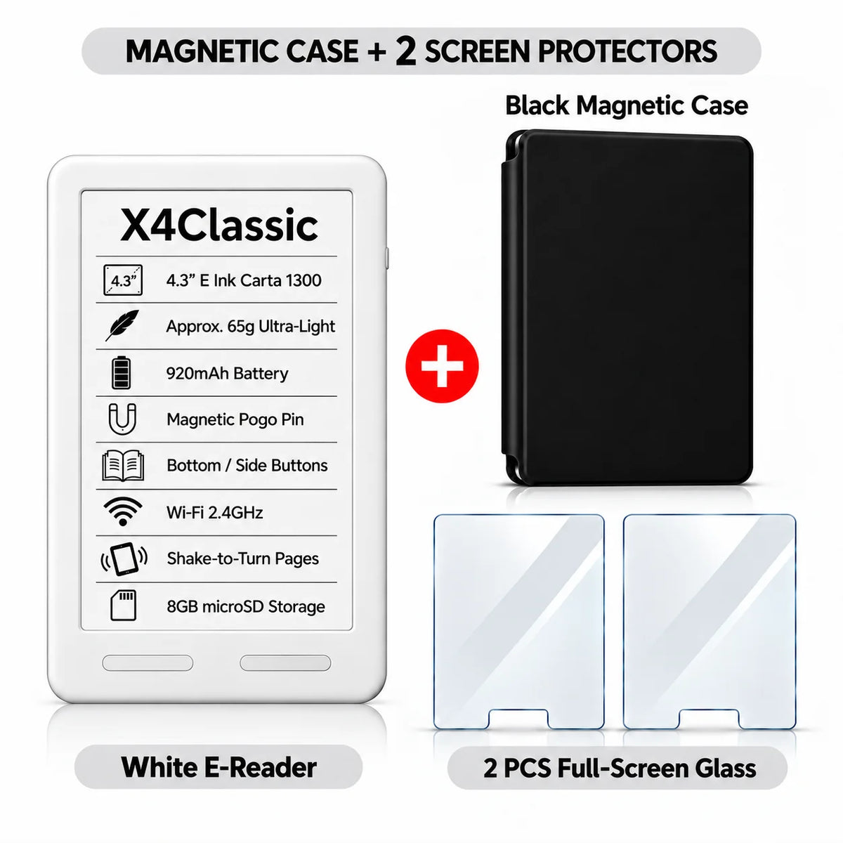 XTEINK Pocket E Ink E-Reader for Travel & Daily Reading