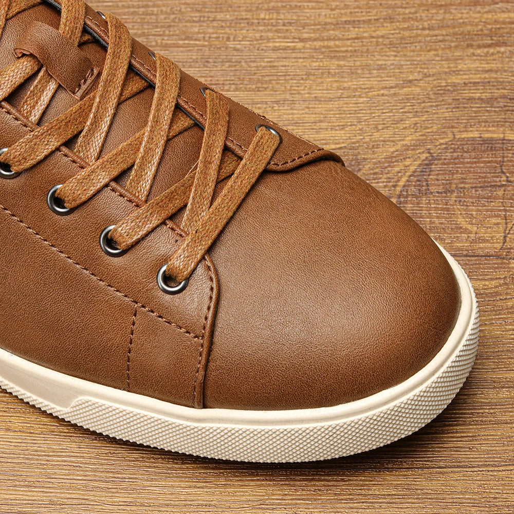 Men's casual shoes 2025 brand fashion comfortable leather shoes men