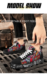 Men’s Graffiti Platform Sneakers