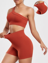Seamless Women’s Yoga Set – Ribbed High-Waist Leggings & Long Sleeve Sports Bra