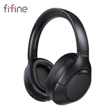 FIFINE Bluetooth wireless headset,Noise Canceling Headphones with Transparency Mode,Deep Bass,Clear Calls,80H Playtime -X3