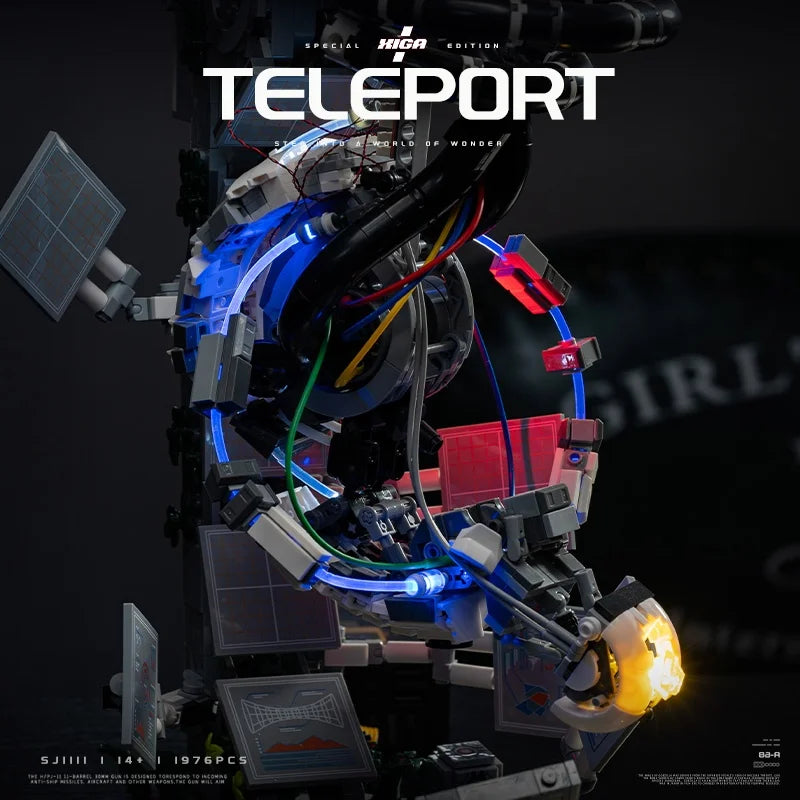 GLaDOS Portal 2 with LED Motor Building Blocks Decrypt Game Robot Aperture Lab Brick Model Kit Boy Toy Adults Kid Gift 1976PCS