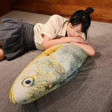 New Simulation Large Yellow Croaker Plush Toys Lifelike Fish Dolls Stuffed Soft Throw Pillow Sleeping Cushion Decor Gift