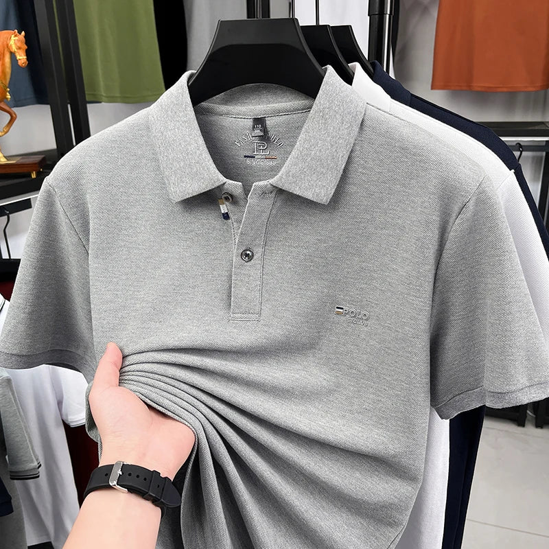 Men's Refined Short Sleeve Polo Shirt | Business Casual