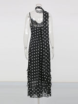 Elegant High-Waist A-Line Maxi Dress
