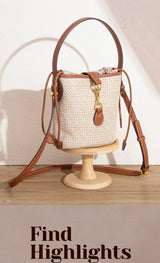 CHCH Women's Shoulder Bag Summer New PP Grass Woven Handbag Holiday Phone Bag