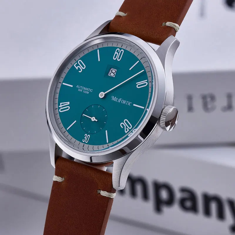 Milifortic 38mm Minimalist Jumping Hour Automatic Watch