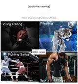 Wrestling Shoes Men 2025 High Top Professional Breathable Mesh Boxing Shoes Wrestling Fighting Sanda Weightlifting Squat Shoes