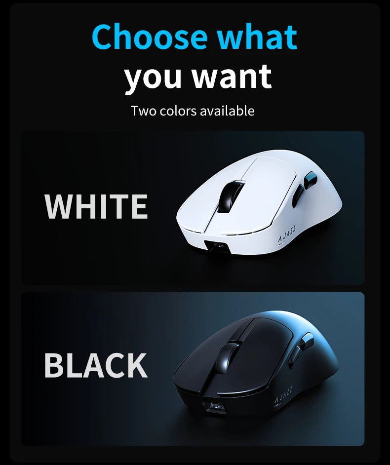 AJAZZ AJ179 V2 MAX Wireless Gaming E-Sport 1K Polling Rate Lightweight Design Ergonomic PAW3311 Sensor