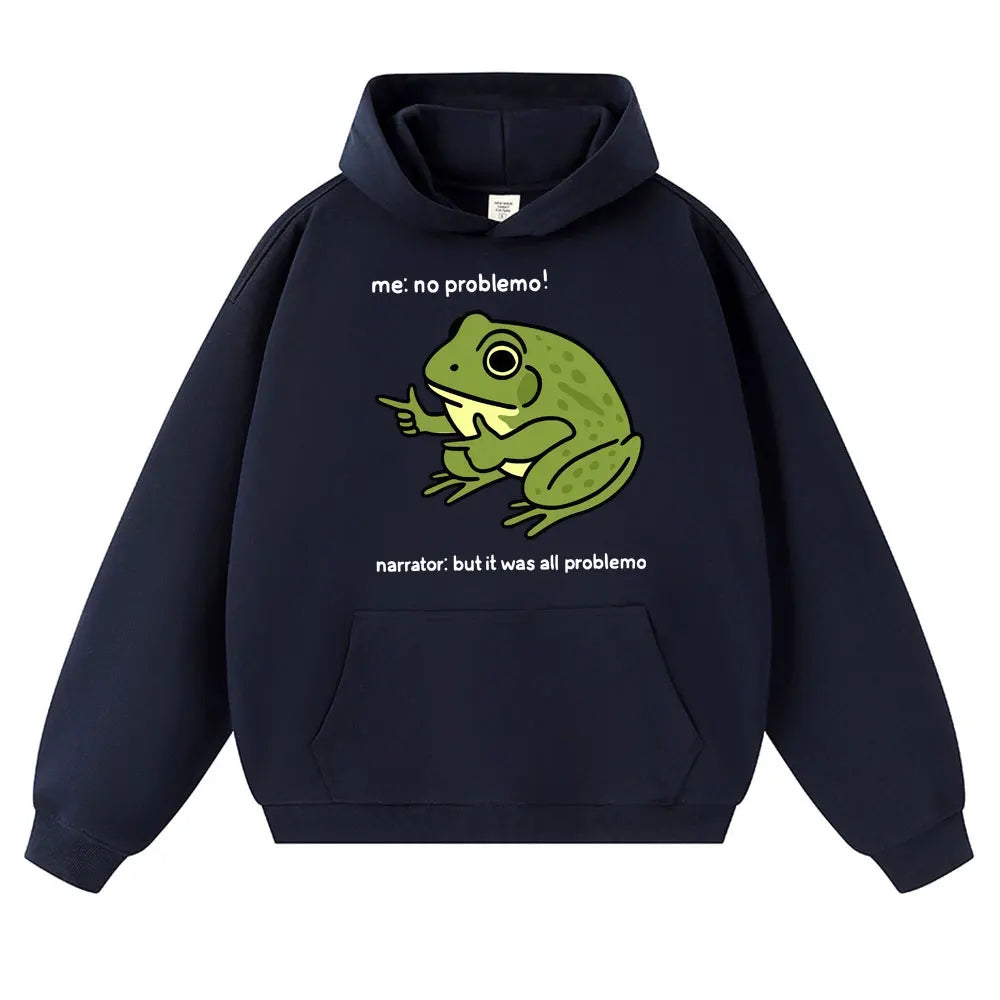 "No Problemo" Frog Meme Hoodie